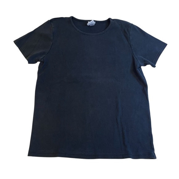 y2k vintage old navy black top basic minimalist casual emo goth witchy vampire - Picture 1 of 6